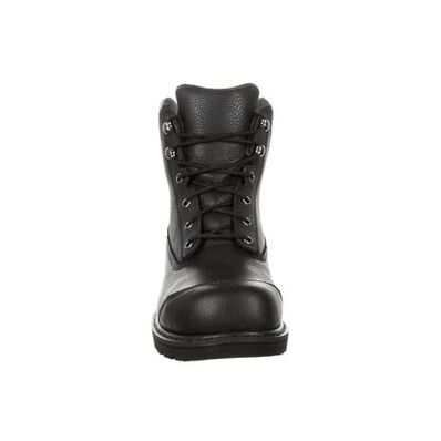 Lehigh Men's 6'' Safety Steel Toe Waterproof Work Boots Black Leather Size 10 3E
